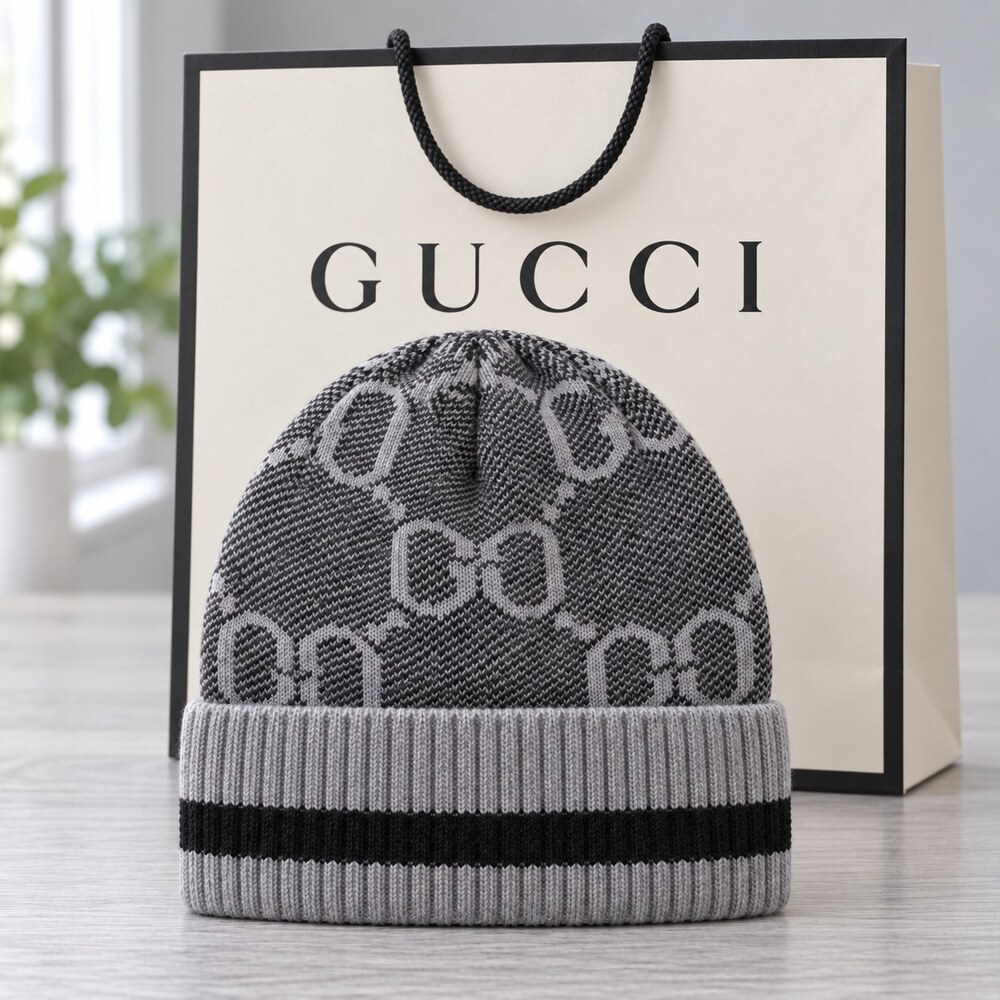 Gucci GG Jacquard Knit Beanie